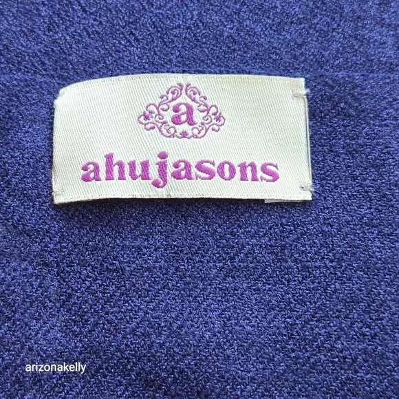 NWOT Crystal Cashmere Scarf Bedazzled Gem Sparkle Rhinestone Ahujasons - Picture 14 of 17
